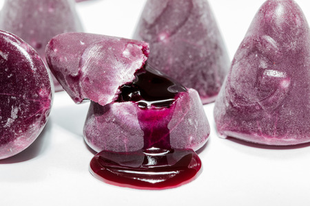 A cuberdon is a cone-shaped Belgian candyの写真素材