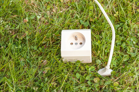 in the grass there is green power for use