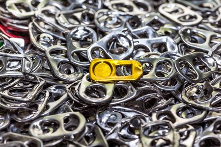 an the table full of pulls, yellow and gray and green onesの写真素材