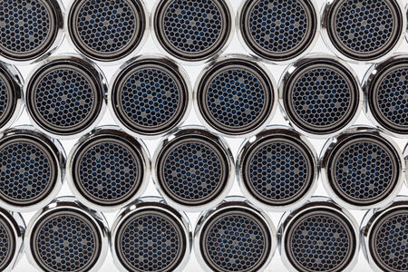 An aerator is officially called a foam jet nozzle and is designed to save water.の写真素材