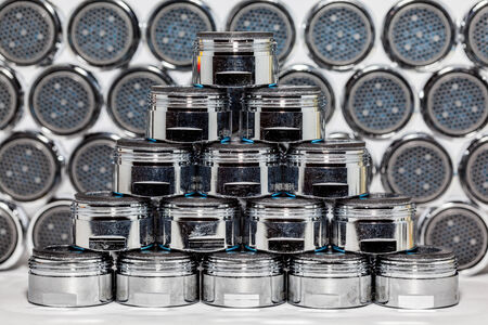 An aerator is officially called a foam jet nozzle and is designed to save water.の写真素材