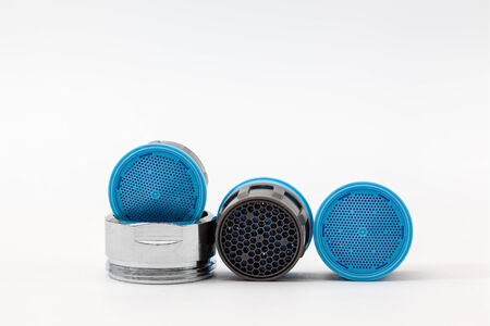 An aerator is officially called a foam jet nozzle and is designed to save water.の写真素材
