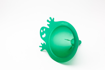 an ghost funnel in green on white backgroundの写真素材