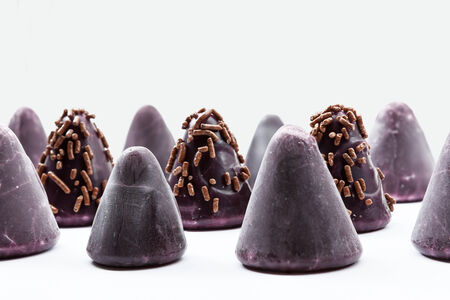 A cuberdon is a cone-shaped Belgian candyの写真素材