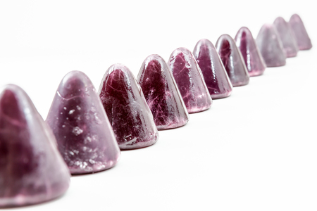 A cuberdon is a cone-shaped Belgian candyの写真素材