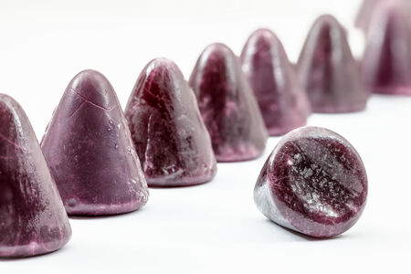 A cuberdon is a cone-shaped Belgian candyの写真素材