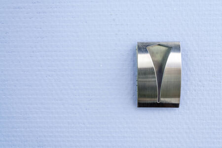 an empty towel holder is attached to the wall