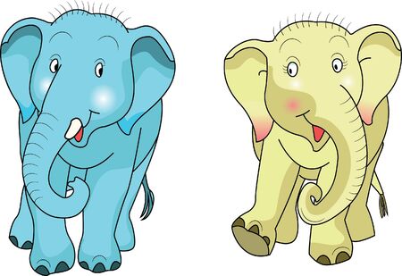 elephant in loveのイラスト素材