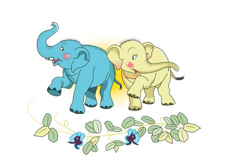elephantsのイラスト素材