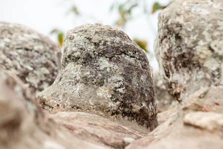 In midden of Thailand in de mountain are differend kind of big rocksの写真素材