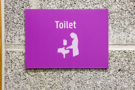 to the toilet there's an toilet designation