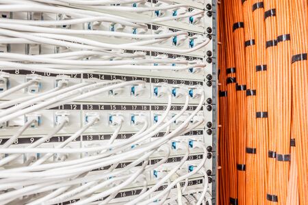 in an large internet connection, there are many computer cables built plug