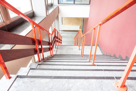 in an old building is located this beautiful staircaseのeditorial素材
