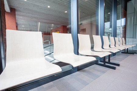 in an corridor there is a waiting roomのeditorial素材