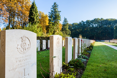 in the cemetery of the deceased soldiersのeditorial素材