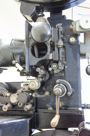 in a theater is still an old projectorの写真素材