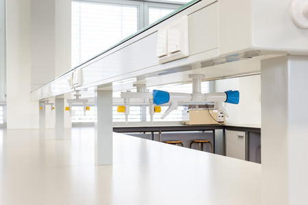 university lab study room for scientes in a large buildingの写真素材