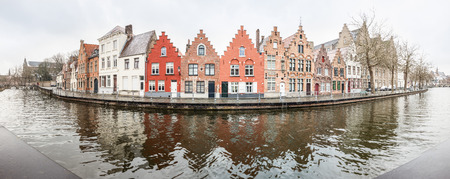 By the water in the city of Brugesのeditorial素材