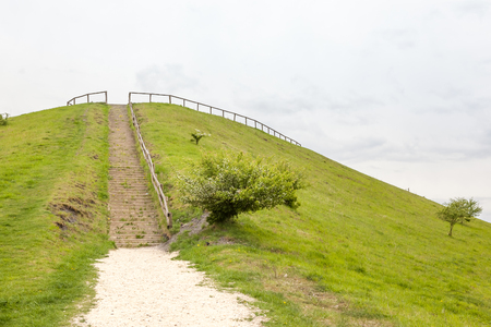 in nature this beautiful staircase is the way to heavenの写真素材