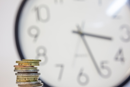 time is moneyの写真素材