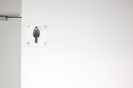 In an public building are womans toiletsの写真素材