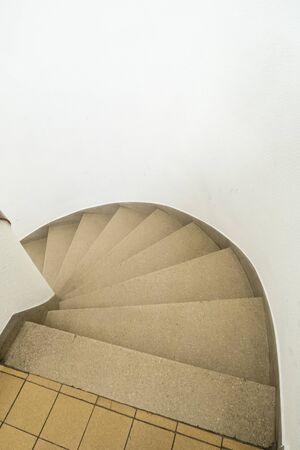 in an old building is located this beautiful staircaseの写真素材