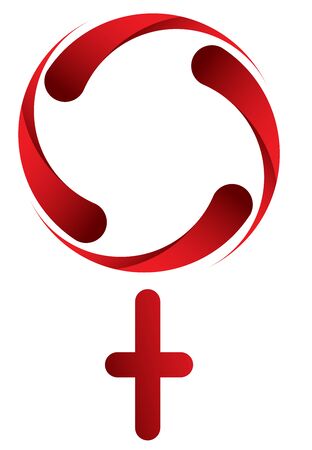 Female Symbol Isolatedのイラスト素材