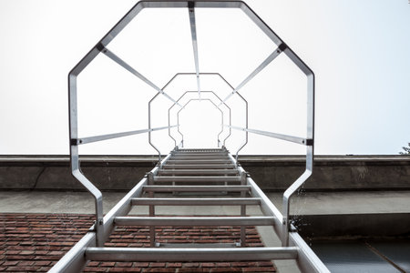 emergency staircase on the roof