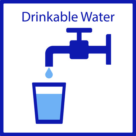 sign of potable waterのイラスト素材