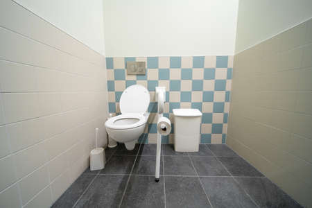 public disabled toilet in a large building