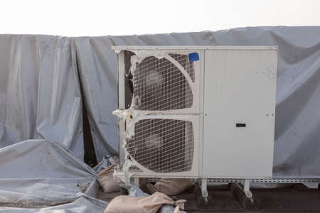 There has been a fire and these cooling elements had a hard time