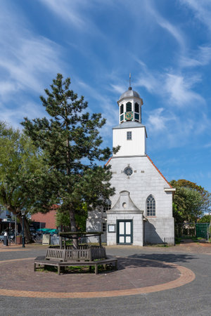 Reformed Church is a church building at Dorpsstraat 168 in De Koog on Texel Netherlands..の写真素材