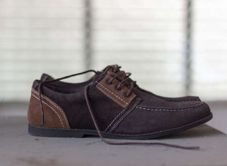 Shoes with vintage on a lockerの写真素材