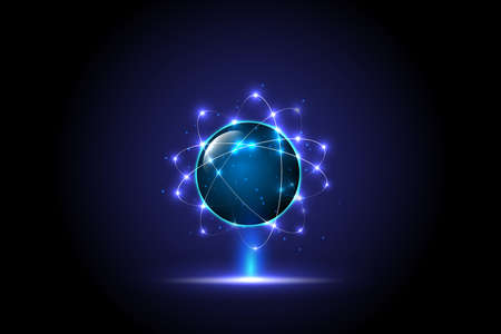 vector digital global technology concept, abstract backgroundのイラスト素材