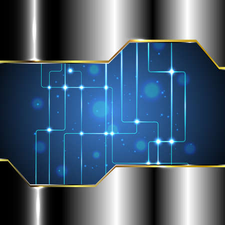 Vector Abstract technology background with circuit.のイラスト素材