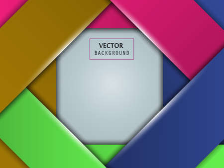 Frame of colorful paper art style.のイラスト素材