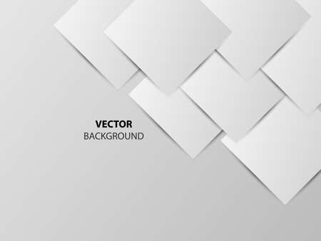 Vector Background with white paper layers. Illustrationのイラスト素材