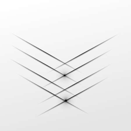 Vector White background abstract paper designのイラスト素材