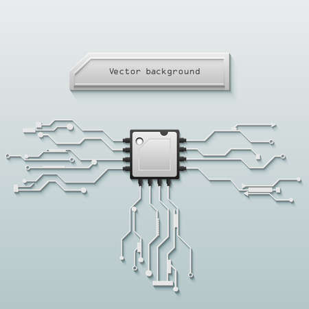 Vector circuit board background technology. illustrationのイラスト素材