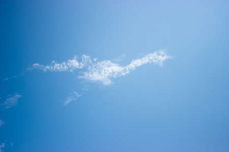 Background White cloud in the blue skyの写真素材