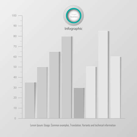Vector business template for presentation. Creative concept for infographic.のイラスト素材