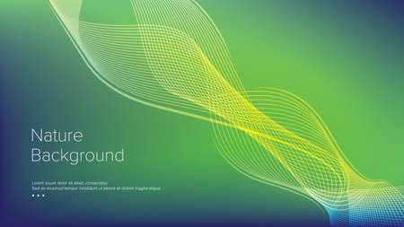 Elegant Background With Nature Wavyのイラスト素材