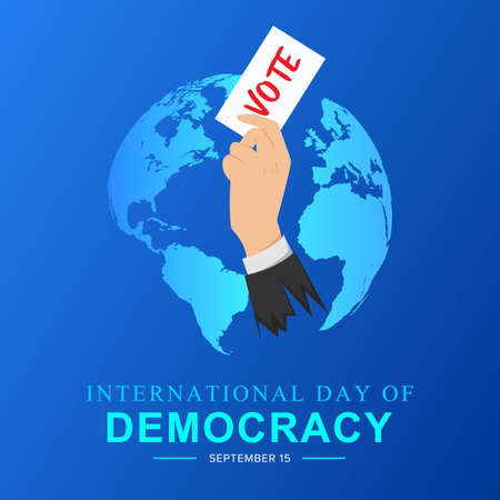 International Day Of Democracy Template Designのイラスト素材