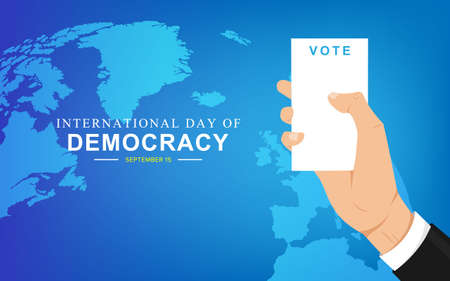 International Day Of Democracy Template Designのイラスト素材