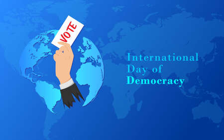 International Day Of Democracy Template Designのイラスト素材