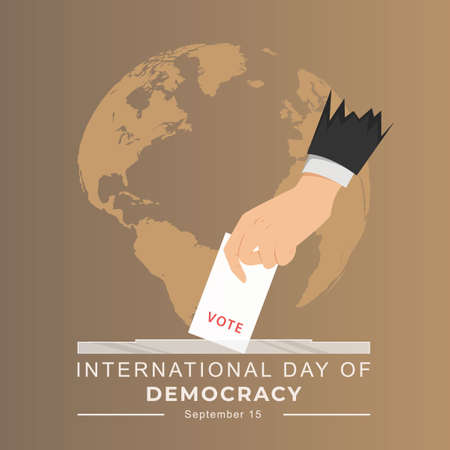 International Day Of Democracy Template Designのイラスト素材