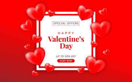 Valentines day sale background template. Vector illustration. Wallpaper, flyers, invitation, posters, brochure, banners.のイラスト素材