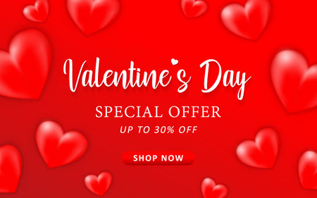 Valentines day sale background template. Vector illustration. Wallpaper, flyers, invitation, posters, brochure, banners.のイラスト素材
