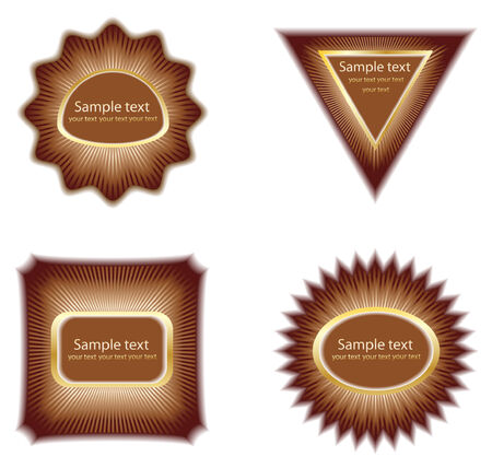 few label; clip-art, vectorのイラスト素材