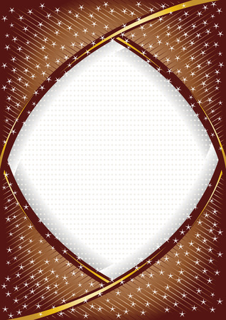 vector chocolate background with star; clip-artのイラスト素材